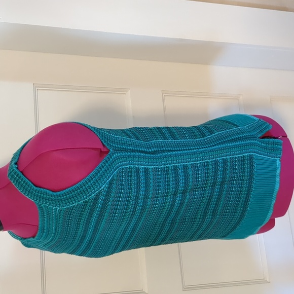 Loft Knit Tank Top Jade Green/Eggplant XSP - Picture 5 of 9